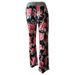 Women's Clothing Color Matching Printed Women's Loose Wide Leg Pants Sports Pants Casual Pants_ecoleips.com