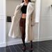 Luxury Ombre Fox Fur Coat – Winter Gradient Faux Fur Jacket With Thickened Lining & Notched Collar (White/Black & White/Brown, S-XXL)_ecoleips.com