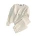New Casual Sweatshirt Sports Suit Wide Leg Pants Two Piece Design Fashion Sports Suit For Women_ecoleips.com
