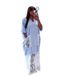 Women's plus Size V-Neck Striped Dress Long Sleeve Lace Trim Maxi Elegant Spring Fashion Essential 2026_ecoleips.com