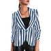 's Best-selling Autumn Women's Casual Blazer With Three-quarter Pleated Sleeves, Slim Fit, Fashionable For Work_ecoleips.com
