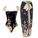 Women's Clothing One Piece Conservative Belly Covering Slimming Holiday Beach Hot Spring Swimsuit Retro One Piece Bikini_ecoleips.com