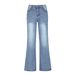 Women's Clothing High Waisted Loose Wide Leg Floor Length Jeans_ecoleips.com