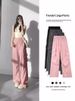 Aria Basics French Style Cargo For Women 2024 New Spring And Autumn Small Stature Wide-Leg Casual Loose Hiking Sports Pants_ecoleips.com