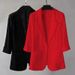 Women's Clothing Women's Linen Blazer Thin Style Summer Sun Protection Casual British White Black Outerwear_ecoleips.com