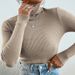Women's Slim Fit High Neck Knitted Sweater Pullover - Soft Stretch Casual Long Sleeve Tops For Fall Winter (20 Colors, S-4XL)_ecoleips.com