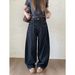 ICC 3D Deconstructed Banana Pants With Stylish Pockets, Loose-Fit Women's Jeans, Model 600338B_ecoleips.com