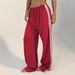 Women's Clothing Women's High-Waisted Casual Straight Leg Pants With Drawstring And Elastic Waist Fashion Long Trousers_ecoleips.com