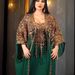 3906 Muslim Long Skirt, Arabian Robe, Abaya Women's New Two-Piece Dress Set_ecoleips.com