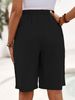 K New Shorts, Cropped Pants, Women's Solid Color Pants, Straight Leg Pants_ecoleips.com