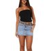 Women's Retro Slim Stretch Denim Mini Skirt European And American Style Fashion Casual Bottoms_ecoleips.com