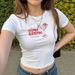 2025 Hot Sale Cross-Border European And American Cocktail Glass Print Summer Slim Fit Solid Color Crop Top Wholesale_ecoleips.com