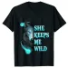 She Keeps Me Strong He Keeps Me Safe Couple Matching T Shirt Wolf Couple T Shirt Casual Black LOVER Shirt Tops Valentine Shirts_ecoleips.com