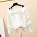 Women's Clothing One Shoulder Tops For Women Early Autumn New Design Niche Shirts Stylish And Careful Collarbone Revealing Shirts_ecoleips.com