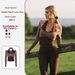 Women's Halter Neck Long Lace Top Two Piece Color Block Slim Fit Breathable Yoga Wear For Outdoor Sports And Fitness Long Sleeves_ecoleips.com