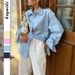 Voya Women's European And American Casual Vacation Solid Color Long Sleeve Blouse Women's Spring And Summer Clothing_ecoleips.com