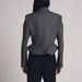 2026 New Women's Clothing Dark Gray Stand-up Collar Waist Curved Hem Short Jacket Minimalist Commuter Style Fashion Jacket_ecoleips.com