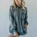 Women's Clothing Oversized Washed Cotton T-Shirt – Soft Relaxed Fit Crewneck Long Sleeve Top With Pocket (Sage Green, Wine Red, Olive Green, Pink)_ecoleips.com