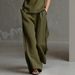 2026 Summer Sleeveless V-neck + Black Trim Contrast Color, Simple Elegant; Wide-leg Pants Design, Elongates The Figure_ecoleips.com