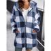 Women's Clothing Soft Fleece Zip-Up Hoodie Coat For Women – Plaid Long Sleeve Jacket With Pockets (8 Colors, S-6XL, Comfort Fit)_ecoleips.com