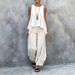 Women's Summer Casual Fashion Sleeveless Wide Leg Pants Set New European American Style Two Piece Trendy Cross Border_ecoleips.com