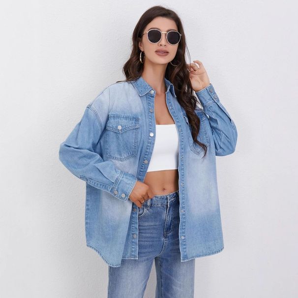 Women's Clothing Non Motorcycle Denim Outerwear Women's Coat Long Sleeve Autumn And Winter Jacket_ecoleips.com