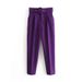 Slim-Fit Stretch Work Pants For Women - High Waist, Straight Leg, 9-Length, Solid Colors, S-XXXL"_ecoleips.com