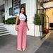 High-Waisted Wide-Leg Straight Casual Trousers For Women American Style Optimized Version_ecoleips.com