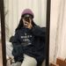 autumn And Winter New Korean-style Thin Hooded Sweatshirt Women, Trendy Loose Top Students, Versatile For_ecoleips.com