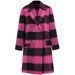 Premium Double-Faced Wool Coat - Long Plaid Trench Coat With Notched Lapel, Winter Elegant Overcoat For Women_ecoleips.com