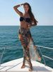 Women's Sexy High Slit Cover Skirt Bikini Bandeau Two Piece Swimsuit Set European And American Style 2026 New Cross Border_ecoleips.com