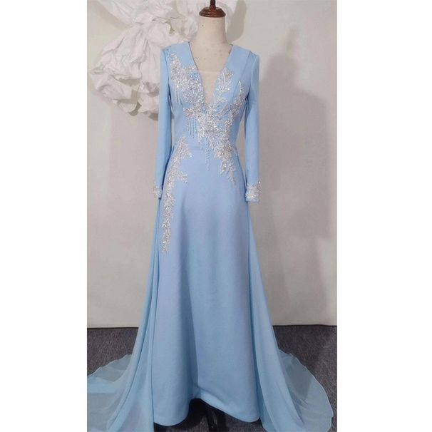 Women's Clothing High End Host Dress Slim Light Luxury Niche Temperament Long Sleeved Vocal Art Examination Conductor Annual Performance Dress _ecoleips.com