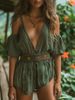 Summer V-Neck Retro Bohemian Short-Sleeved Dress For Women_ecoleips.com