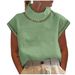 Women's Clothing Women's Spring And Summer Casual Solid Color Hollow Tops Casual High Collar Washed Cotton Lace Breathable T Shirt Women_ecoleips.com