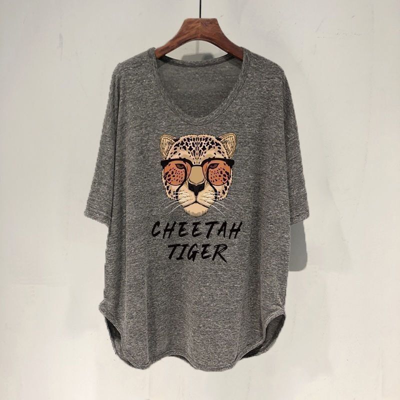 Women's UV Protection Neck T-Shirt Loose Fit Mid-Length Short Sleeve Korean Fashion Slimming Tummy Concealing Summer Style For Plus Size_ecoleips.com