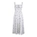 European And American Summer Best-selling Women's Floral Print Tie-back High-slit Slip Dress, Vacation-style Dress_ecoleips.com
