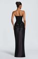 Spring Sexy Strapless Dress for Women Solid Color Slim Waist Satin Tie Waist Bodycon European American Style Women's Clothing_ecoleips.com