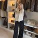 Women's Clothing Faux Fur Zip-Up Vest For Women – Stand Collar Winter Outerwear In Beige & Brown (XS-L)_ecoleips.com