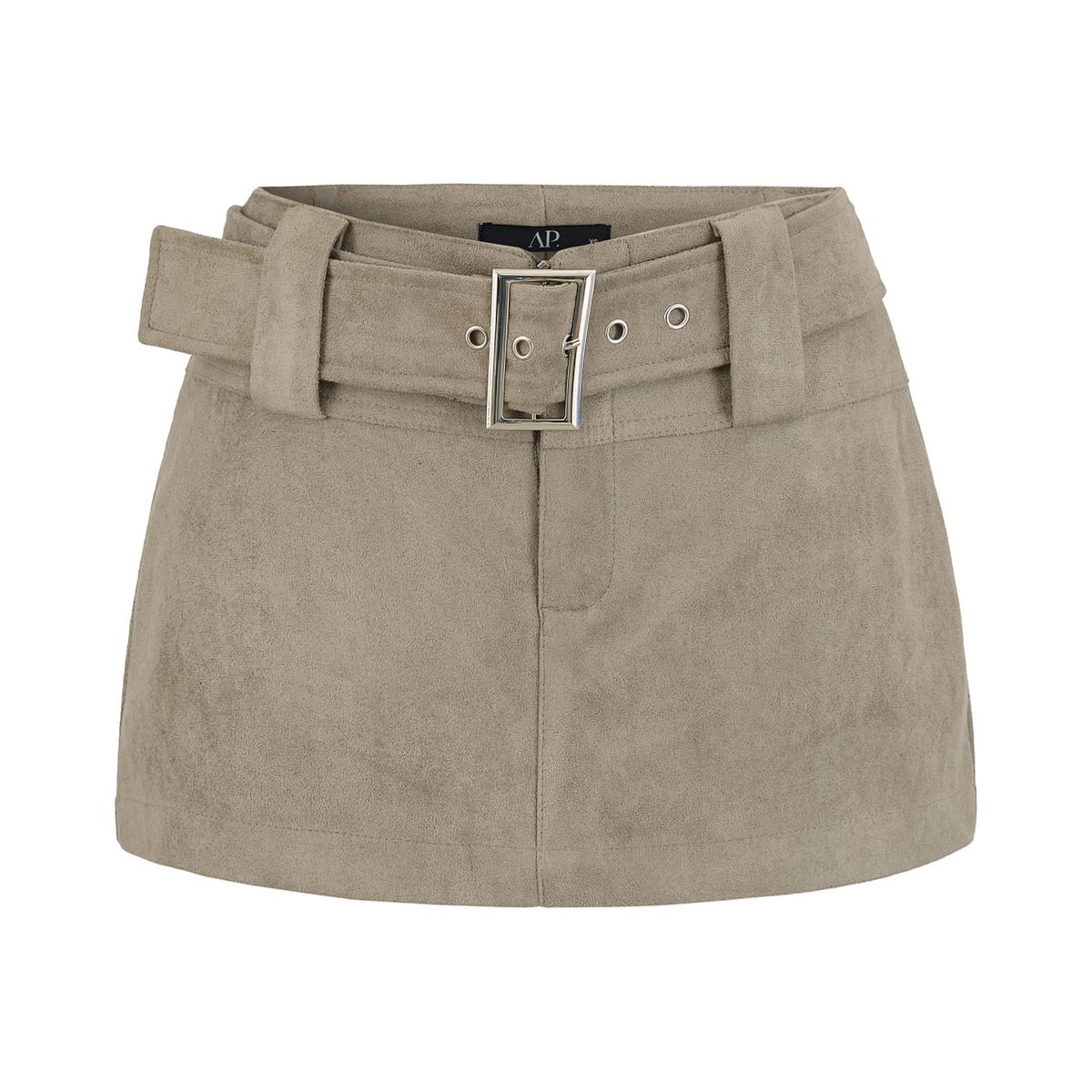 Retro Low Waist Mini Skirt For Women - Slimming Stretchable High Elasticity With Adjustable Belt, Anti-Exposure Design, Versatile For Casual & Party_ecoleips.com