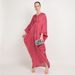 Verve M218#8 Colors Loose Batwing Sleeve Long Dress For Women Indonesian Malay Style Ladies Robe_ecoleips.com