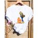 Cross-border Supply Of Plus-size Clothing, Spring And Summer Floral Women's T-shirts_ecoleips.com