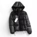 thermal duck down jacket glossy waterproof winter coat with adjustable hood, lightweight heattrapping puffer_ecoleips.com