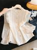 Women's Clothing Women's Ruffled Stand Collar Shirt French Style Luxurious Sophisticated Youthful Stylish Spring Outfit_ecoleips.com