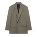 TAOP&ZA Spring Summer New Women's Commuting Style Lapel Double-Breasted Elegant Versatile Blazer 8769901_ecoleips.com