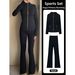 Luludarling Women's Long Stand Collar Quick Drying Yoga Set Brushed Top Flared Pants Sports Wear_ecoleips.com