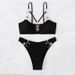 Women's Clothing Bikini Sexy Beach Vacation Two Piece Swimsuit Regular Fit Polyester Spring/Autumn/Winter/Summer_ecoleips.com