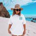 KEEVICI Hawaiian Beach T Shirts For Women Hibiscus Flower Palm Tree Shirt Tropical Graphic Tees Summer Beachy Vacation Tops_ecoleips.com