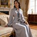Elegant Saudi Abaya Dress With Embroidery & Belt – Long Sleeve Modest Islamic Wear (Grey, M-Xl) Cultural Events_ecoleips.com