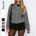 Diyun European And American Casual Simple Long Sleeve Inner Sweater Knitted Women's Clothing 2025 Autumn_ecoleips.com