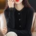K New Knitted Cardigan Coat, Women's Stylish And Fashionable Long-sleeved Top, Trendy Outerwear._ecoleips.com